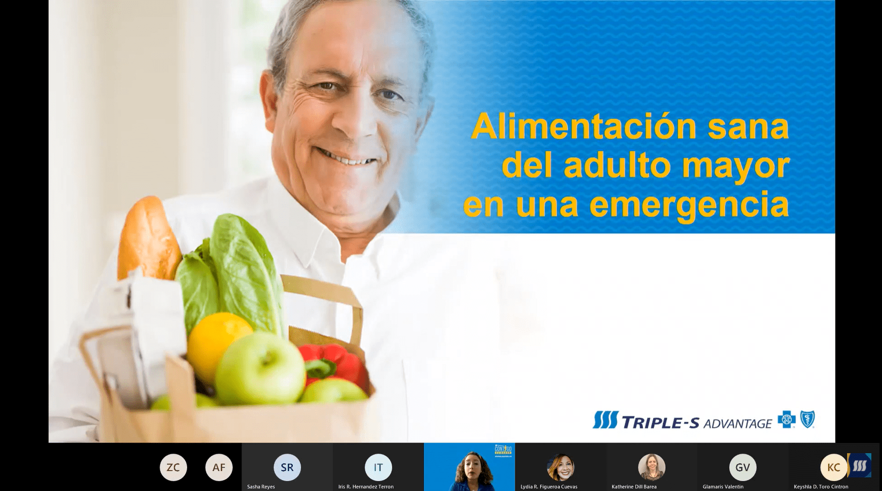 Alimentación sana para el adulto mayor en una emergencia